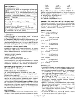 864107124 / 04 p. 2/9
PROCEDIMIENTO
(Analizador automático)
A continuación se detalla un procedimiento general para
LDH-L