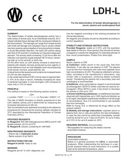 864107124 / 04 p. 5/9
LDH-L
C
For the determination of lactate dehydrogenase in
serum, plasma and cerebrospinal fluid
SUM
