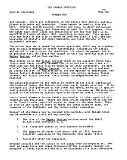 and symbols.
There are influences on the Kabala from Gnostic and Neo-
platonistic works and teachings. These cannot be used