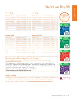 www.hoddereducation.co.uk
5
KEY STAGE 3
Dynamic Learning Teaching and Learning Resources
This online subscription service is