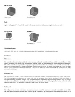 INCORRECT
Sharp corner
CORRECT
Rounded corner
Draft
Apply a draft angle of 2° - 3° to all walls parallel to the p