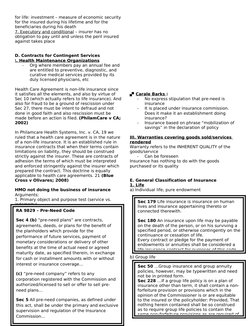 for life: investment – measure of economic security
for the insured during his lifetime and for the
beneficiaries during hi