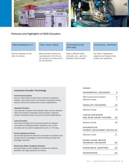 Si c k | e n c ode rs prod u c t i n fo rmat i on 3
I N CRE M E N TAL e n c ode rs
4
DFS Incremental Encoders
6