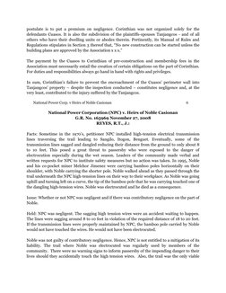 postulate is to put a premium on negligence. Corinthian was not organized solely for the
defendants Cuasos. It is also the s