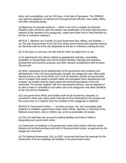 cities, and municipalities; and ten (10) days, in the case of barangays. The COMELEC
may seek the assistance of national and