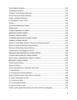 Psychological theories............................................................................................112
Sociolo