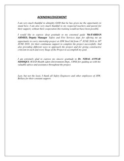 ACKNOWLEDGEMENT
I am very much thankful to almighty GOD that he has given me the oppor