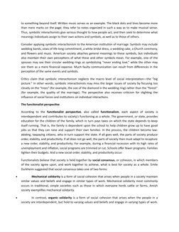 to something beyond itself. Written music serves as an example. The black dots and lines become more
than mere marks on the p