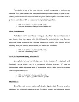Appendicitis is one of the most common surgical emergencies in contemporary
medicine. Right lower quadrant pain, ga
