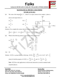 fiziks
Institute for NET/JRF, GATE, IIT‐JAM, JEST, TIFR and GRE in PHYSICAL SCIENCES