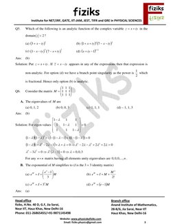 fiziks
Institute for NET/JRF, GATE, IIT‐JAM, JEST, TIFR and GRE in PHYSICAL SCIENCES