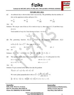 fiziks
Institute for NET/JRF, GATE, IIT‐JAM, JEST, TIFR and GRE in PHYSICAL SCIENCES