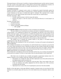 3
The proposed project will form part of a portfolio of ongoing and planned projects and the selection of projects
must t