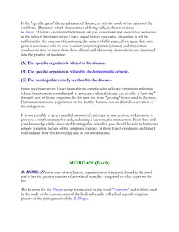 Is the "specific germ" the actual cause of disease, or is it the result of the action of the
vital force (Dynamis) which cha