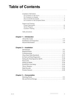 Rev AA
v
Table of Contents
Compliance Information
For Customers in the U.S.A.. . . . . . . . . . . . . . . . . . . . . .