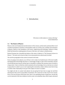 1. Introduction
1
1 Introduction
“All science is either physics or stamp collecting.”
Ernest Rutherford
1.1 The Nat