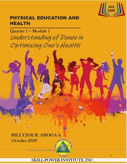 Module 1
PHYSICAL EDUCATION AND HEALTH (HOPE 3)
| 1