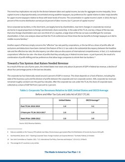 The Made In America Tax Plan I 6
This trend has implications not only for the division between labor and capital income, bu