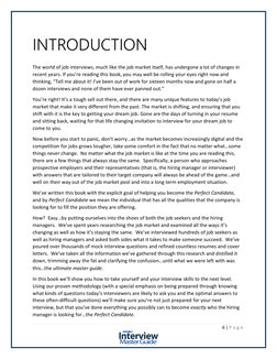 6 | P a g e
INTRODUCTION
The world of job interviews, much like the job market itself, has undergone a lot of changes