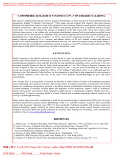 5. OPTOMETRIC RESEARCH OF SYNTONICS IMPACT ON CHILDREN’S LEARNING
The impact on children's learning and vision by