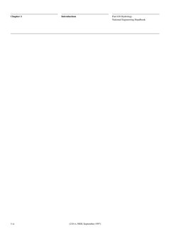 Part 630 Hydrology
National Engineering Handbook
Introduction
Chapter 1
1–4
(210-vi, NEH, September 1997)
1–ii