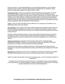 The employer may, in its sole discretion, amend this policy at any time.
work environment. In uniformed departments,