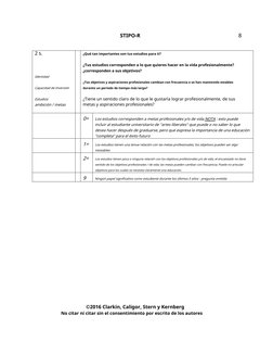 STIPO-R
8
2 s.
¿Qué tan importantes son tus estudios para ti?
¿Tus estudios corresponden a lo que quieres hacer en la vida pr