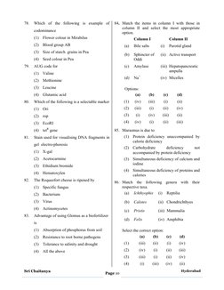 Sri Chaitanya
Page 10
Hyderabad
78.
Which of the following is example