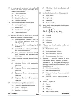 Sri Chaitanya
Page 3
Hyderabad
19. In which genetic condition, each nuc