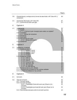 Manual Técnico
I-2
Página
3.6.
Características y ventajas de las uniones de abocinado a 45° (flare 45°) y
compresión
26
3.7.