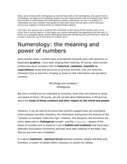 When we are faced with nothingness we can be faced with a full nothingness, this said in terms
of theology, we speak of an e