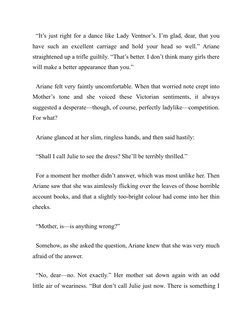 “It’s just right for a dance like Lady Ventnor’s. I’m glad, dear, that you
have such an excellent carriage and hold your head