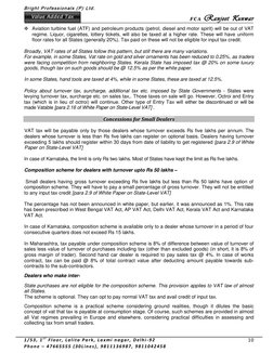 Bright Professionals (P) Ltd.
FCA Ranjeet Kunwar
1/53, 1 s t Floor, Lalita Park, Laxmi nagar, Delhi -92
Phone – 4