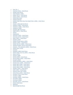 
Anari No. 1 (http://movies.rangu.com/2007/11/anari-no-1-hindi-movie-online-download.html)
Anarkali (1953) - Hindi Movi