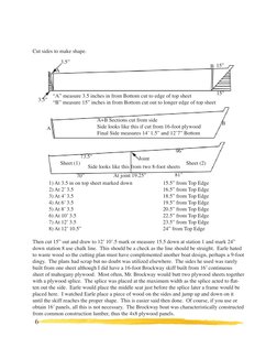6
Joint
Sheet (1)
Sheet (2)
Side looks like this from two 8-foot sheets
73.5”
96”
70”
81”
At joint 19.25”
3.5”
3.5”
15”
15”
B