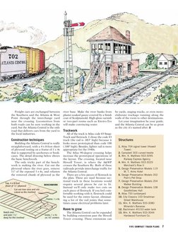Freight cars are exchanged between
the Southern and the Atlanta & West
Point through the interchange yard
near the crossing.