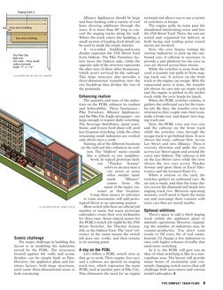 Scenic challenge
The major challenge in building this
layout is in modeling the industries
served by the PCBL. The structures