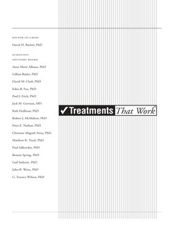 --
David H. Barlow, PhD
Anne Marie Albano, PhD
Gillian Butler, PhD
David M. Clark, PhD