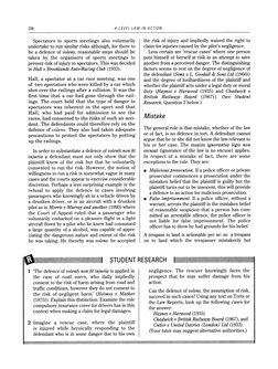 206
A-LEVEL LAW IN ACTION
Spectators to sports meetings also voluntarily
undertake to run similar risks although, for there t