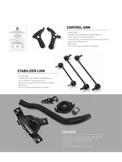 - ISO9001:2000 TS-16949 QS-9000 KSA 9001:2001
- HYUNDAI, KIA, GM DAEWOO, SSANGYONG, etc.
Some models for fore