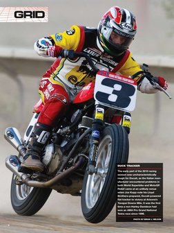 8
DUCK TRACKER
The early part of the 2010 racing
season was uncharacteristically
rough for Ducati, as the Italian man-
ufac