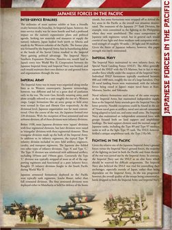 JAPANESE FORCES IN THE PACIFIC
INTER-SERVICE RIVALRIES
The militaries of most nations exhibit at least a friendly
rivalry bet