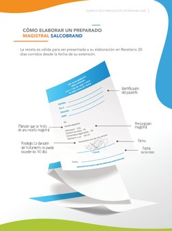 EJEMPLO DE FORMULACIÓN VETERINARIA 2020
CÓMO ELABORAR UN PREPARADO
MAGISTRAL SALCOBRAND
La receta es válida para ser presenta