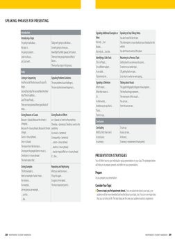 sPeaking: PHRases foR PResenTing
introduction
Introducing a topic
I’m going to talk about…
My topic is…
I’m going to present…