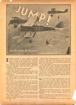 I
MAGINE yourself a young fledgling, joyriding
along the skyways in a fast airplane, an army in
structor as pilot in the co