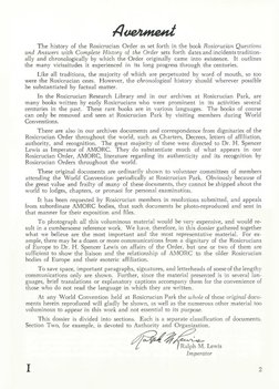 H
u
e S
im
e n
i
The history of the Rosicrucian Order as set forth in the book Rosicrucian Questions
and Answers with C om p