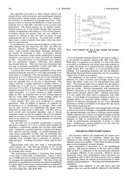 798
J. K. STANLEY
J. SPACECRAFT
The important parameters in these delayed failures are
strength levels, steel composition and