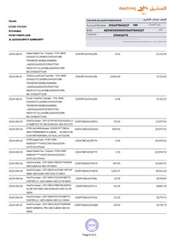 Account Number
010697843227
IBAN
AE540330000010697843227
Customer
010436173
Mashreq Neo is part of Mashreqbank PSC is regulat