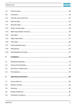 3.7
Outputs menu.............................................................................................................