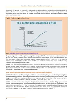 Regulation Global Broadband Satellite Communications
2
Recognizing the fact that the Internet is a wealth generator a